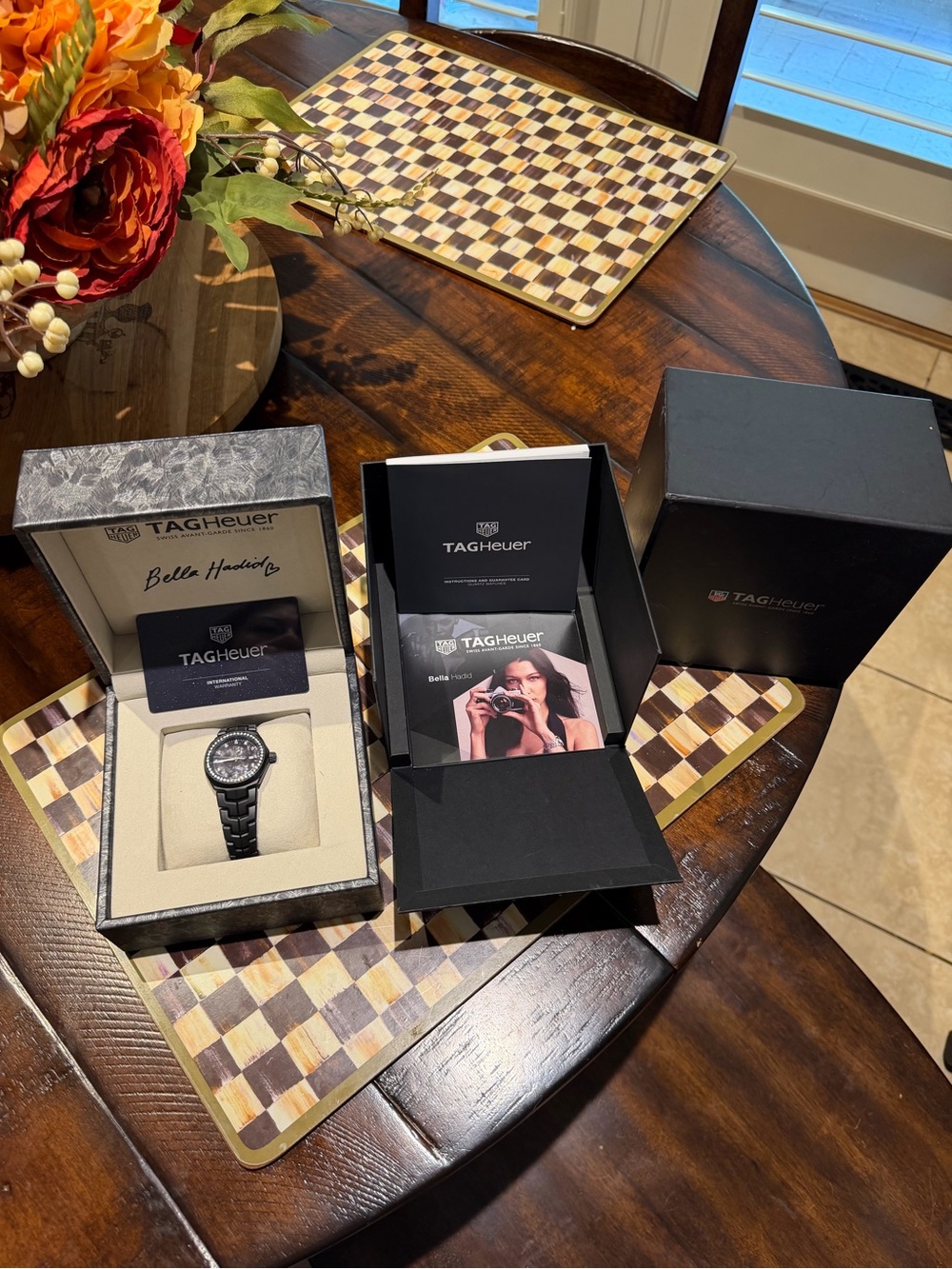 Tag Heuer Women’s Black Ceramic Bracelet Watch with Black Dial